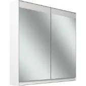 Schneider FILO HCL Spiegelschrank, Unterputz, Lichtband oben, 795x147x759mm, 2 Türen, 2 Steckdosen, 180.080.02.02, Ausführung: EU-Norm/Korpus weiss