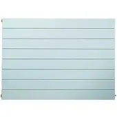 Purmo Design-Heizkörper „Narbonne“ 240 × 14,2 cm in Verkehrsweiß (RAL 9016)
