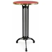 Bistromania Bistrot Hochbartisch EIFFEL - Karmesinrot - Messing -