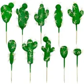 OEM Kunststoff-Kaktus Dekoration grün 10-teilig