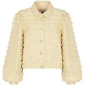 Freebird Damen Blazers Wv-hairy-sequince-26-1 - Creme - Größe S