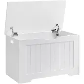Vasagle Sitztruhe LHS11WTV1 76/40 cm weiß, 76x48 cm