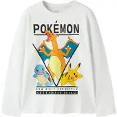 Name it Bluse - NkmAst - Pokémon - Bright White - - 11-12 Jahre (146-152) - Blusen