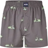 Happy Shorts Herren Webboxershorts - American Style, Baumwolle, gemustert
