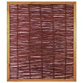 Tetzner & Jentzsch FAKO Weidengeflechtzaun mit umlauf. Rahmen 120 x 140 cm