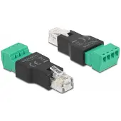 DeLOCK Adapter RJ11/14 Stecker zu Terminalblock 4 Pin 2-teilig, 10,3 mm, 50 mm, 11,4 mm, 300 V, China
