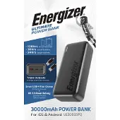 Energizer - 30K ultra-high capacity fast charging power bank - 30000mAh - Black