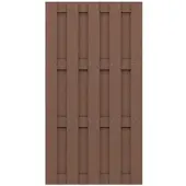 Traumgarten Sichtschutzzaun JUMBO WPC Braun Sichtschutz Lamellenzaun, 95x179 cm