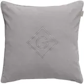 Gant Dekokissenhülle Velvet G 50x50 cm | elephant-grey
