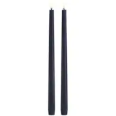 Piffany Uyuni LED Tafelkerze 32cm slim dark blue 2 Stück