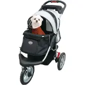 OEM Klappbarer Hundebuggy schwarz-silber für Hunde und Katzen