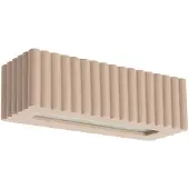 Sollux Wandleuchte Keramik RIGATA taupe 1xE27 15W Keramik 10x12x34cm