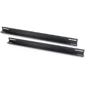 Inter-Tech Gerätetäger 650 mm (schwarz, 1 HE, 2 Stück)