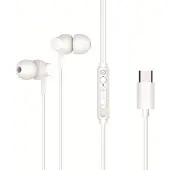 Conceptronic BRENDAN03W USB-C In-Ear-Headset, Kabelgebunden, Anrufe/Musik, 20 - 20000 Hz, 13 g, Kopfhörer, Weiß