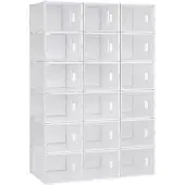 OEM Stapelbare Schuhboxen 18 Stück transparent