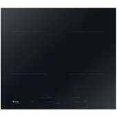 Haier HAISJ64MC, Schwarz, Integriert, 59 cm, Zonen-Induktionskochfeld, Glaskeramik, 4 Zone(n)