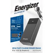 Energizer UE27062PQ, 27000 mAh, Lithium Polymer (LiPo), 65 W, Schwarz