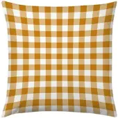 TRAUMSCHLAF Outdoor Dekokissenhülle Karo 40x40 cm | gelb - gelb