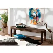 MASSIVMOEBEL24.DE Bank Sheesham 200x35x45 rot-braun gebeizt TORONTO #129