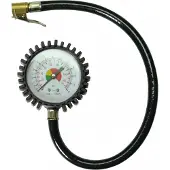 Stanley Manometer 150538XSTN - Luftdruckprüfer für Kompressor - Max. 12Bar - Bar/PSI - Schwarz