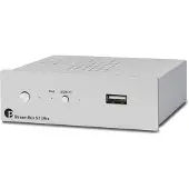 Pro-Ject Stream Box S2 ultra, Silber, 802.11b, 802.11g, Wi-Fi 4 (802.11n), USB Typ-A, Mini-USB B, 105 mm, 105 mm, 37 mm
