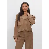 Ibana Damen Jacken Jalissa Suede - Camel - Größe 38