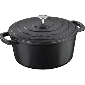 kela Calido, 4,6 l, Schwarz, Eisenguss, Emaille, 26 cm, 120 mm