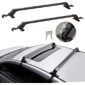 Sweiko Universal-Dachträger-Querstange 108cm Aluminium-Dach Schloss 2 Stk.