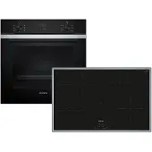 Siemens EQ214IA02Z, Zonen-Induktionskochfeld, 5 Zone(n), Glaskeramik, Schwarz, Berührung, 80,2 cm
