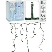 SELF IMPORT AGENCIES LED-Lichterkette Eiszapfen ,180 LEDs, 230 V, IP 44, 8 Funktionen, kaltweiß