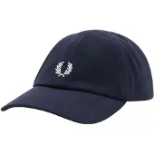 Fred perry für Herren. HW2295 Klassische Mütze aus marineblauem Piqué (OSFA), Lässig, Baumwolle