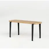 TIPTOE - LOU Bank, 90 x 30 cm, Eiche / graphit schwarz
