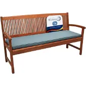 Beautissu Loft BK Auflage Bankkissen Sitzkissen, 120x48x5cm Taubenblau