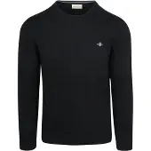 Gant Rundhalspullover "CLASSIC COTTON C-NECK" Premium Strickpullver aus weicher 100% Baumwolle, Übergangspullover