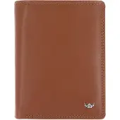 Golden Head Leder Geldbörse Polo RFID Protect Kombischeintasche mit Riegel 1458 Cognac braun