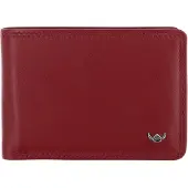 Golden Head Leder Geldbörse Polo RFID Protect Minischeintasche 1194 Rot dunkelrot