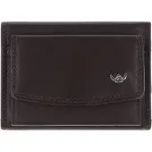 Golden Head Leder Geldbörse Polo RFID Protect Minischeintasche 1314 Dunkelbraun