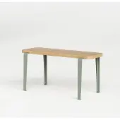 TIPTOE - LOU Bank, 90 x 30 cm, Eiche / eucalyptus grau