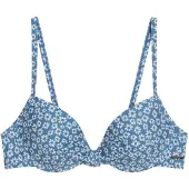 Marc O'Polo Bikini-Oberteil in Hellblau/ Weiß - 70B
