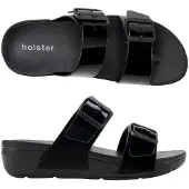 Original Brands HOLSTER Holster Skyhigh – Vegane Slipper für Damen – Podologisch – Wasserfest SCHWARZ 39