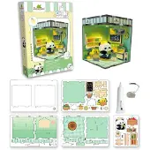 AS Discount Sycomore Plüschspielzeug Chibi Box Panda für Kinder