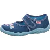 Superfit Bonny Hausschuh Blau in Gr. 32