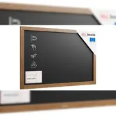 Allboards Magnetische Kreidetafel 90x60 cm, Holzrahmen