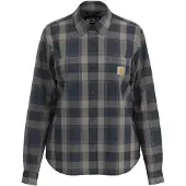 Carhartt Hamilton Flannel deep smoke blue (HV8) XS REG