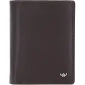 Golden Head Leder Geldbörse Polo RFID Protect Kombischeintasche mit Riegel 1458 Dunkelbraun