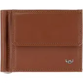 Golden Head Leder Geldbörse Geldklammer Polo RFID Protect Clip-Scheintasche 1921 Cognac braun