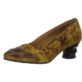 Simen Pumps, Absatz bis 65 mm in gelb/orange, Gr. 36