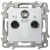 Ospel RJV-SAT-Steckdose SZAFIR Weiß