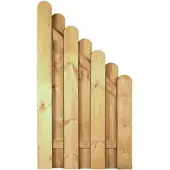Tetzner & Jentzsch T&J Sichtschutzzaun DAAN Abschluss 90x160/90 cm Sichtschutz Bohlenzaun