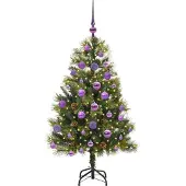 vidaXL Fedde (mit LEDs und lilafarbenen Bällen)